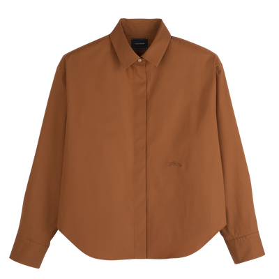 Shirt , Cashew - Popelin