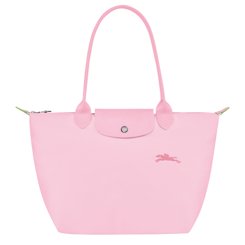Le Pliage Green M Tote bag Pink Recycled canvas Longchamp TH