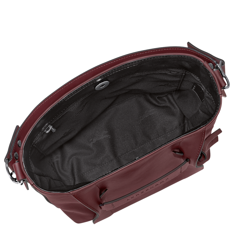 Longchamp 3D S Crossbody bag , Burgundy - Leather  - View 5 of  5
