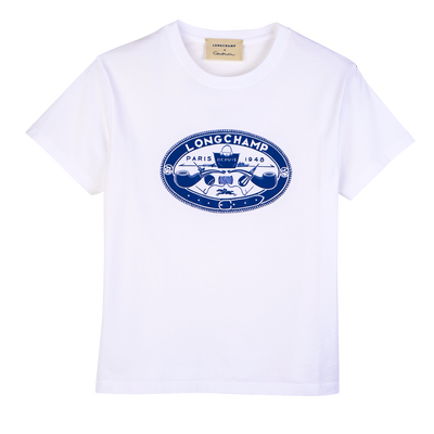T-shirt , White - Printed jersey
