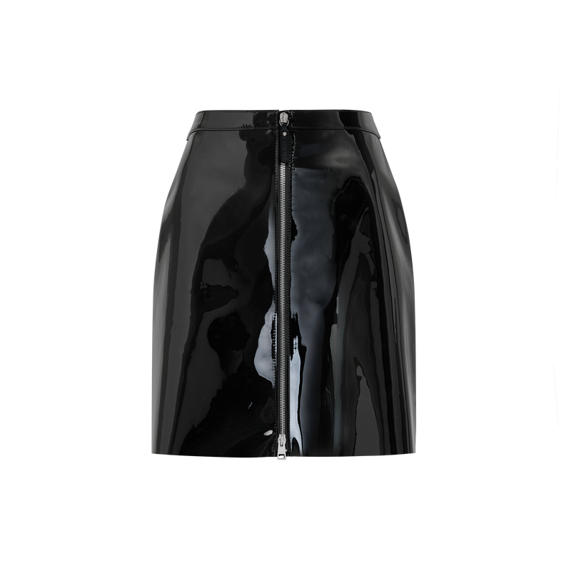 Skirt , Black - Leather  - View 3 of  4