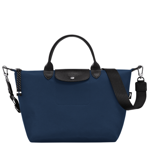 Le Pliage Energy L Handbag , Navy - Recycled canvas - View 1 of  6
