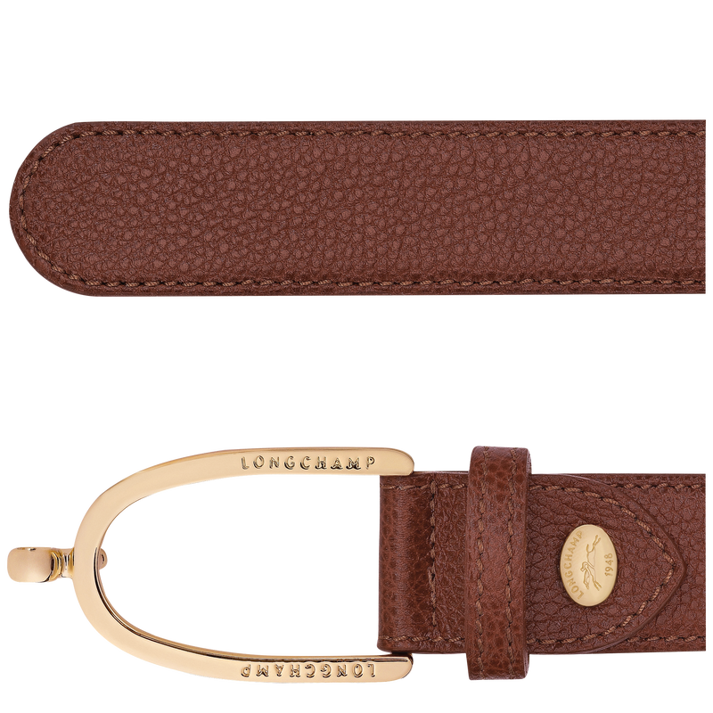 Ladies' belt , Coffee - Leather  - View 3 of  3