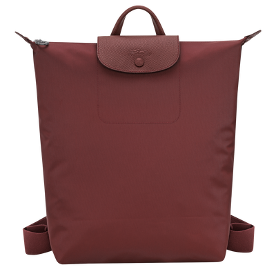 Le Pliage One M Backpack , Burgundy - Recycled canvas