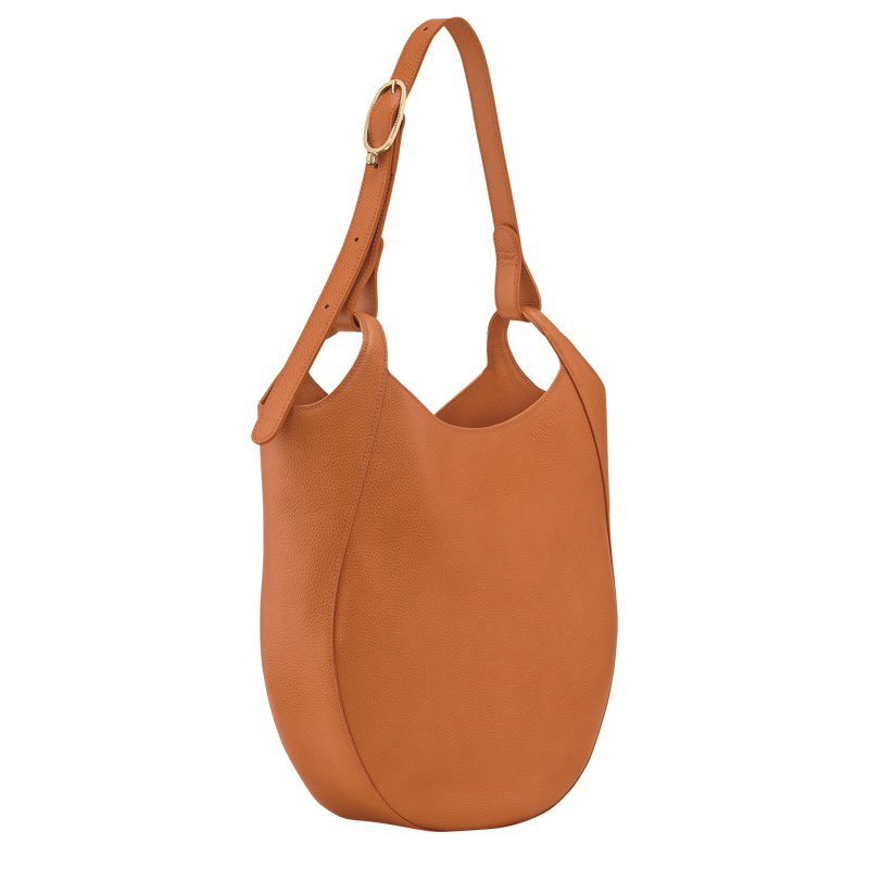 Le Foulonn&eacute; L Hobo bag , Amber - Leather  - View 3 of  6