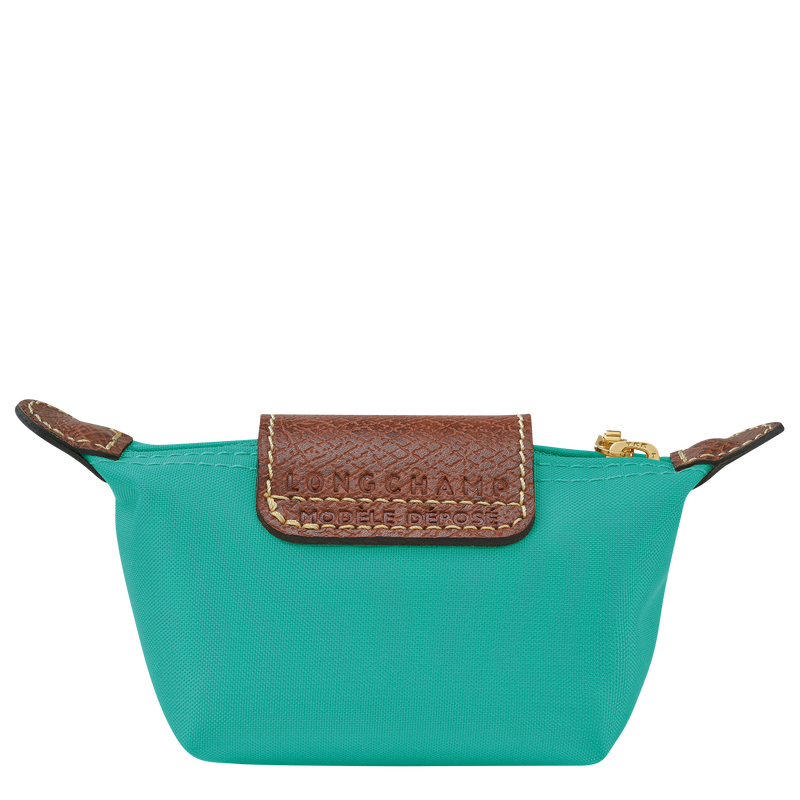 Le Pliage Original Coin purse , Turquoise - Recycled canvas  - View 2 of  3