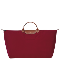 Le Pliage Original M Travel bag , Red - Recycled canvas