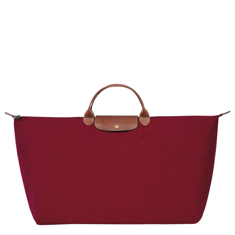 Le Pliage Original M Travel bag , Red - Recycled canvas  - View 1 of  5
