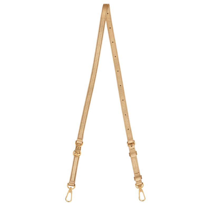 Le Pliage Xtra Shoulder strap , Gold - Leather  - View 1 of  1
