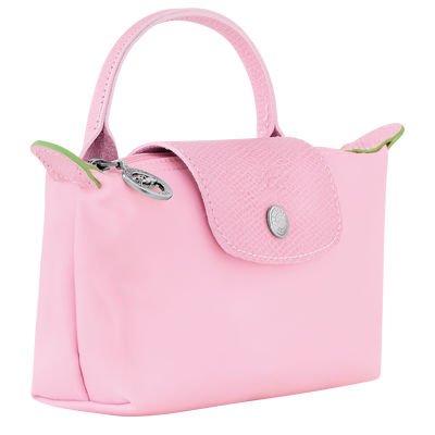 Le Pliage Green Pouch with handle, Pink