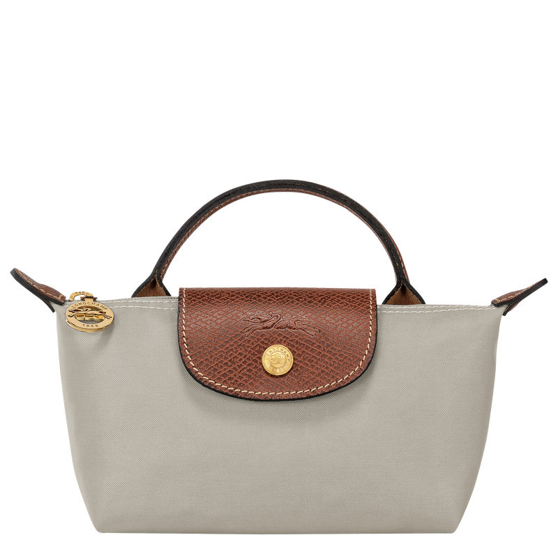 Le Pliage Original Pouch with handle , Pebble - Recycled canvas  - View 1 of  6