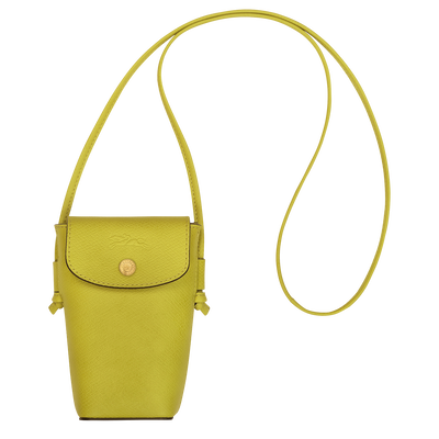 Épure Phone case with leather lace, Kiwi Green