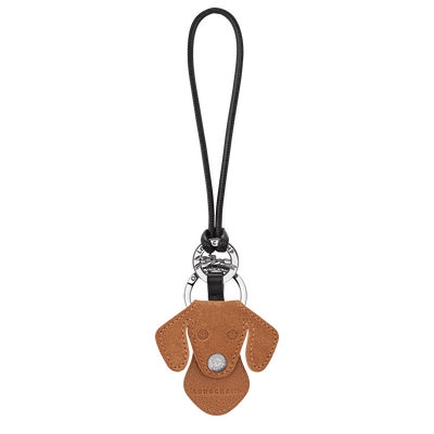 Key ring , Natural - Leather