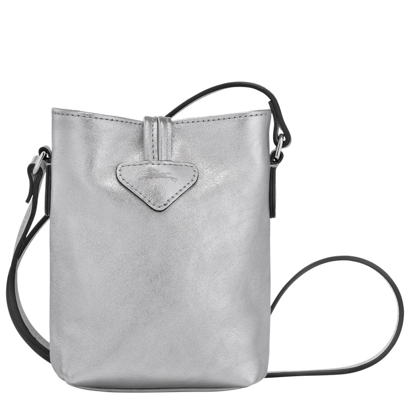 Grey best sale leather crossbody