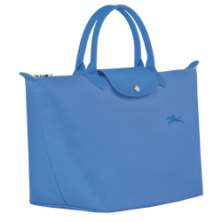 Le Pliage Green M Handbag , Cornflower - Recycled canvas