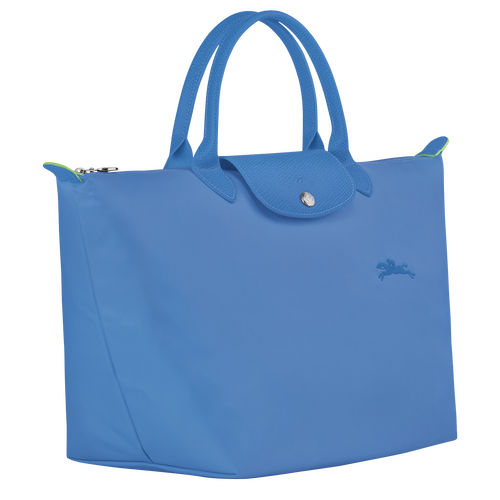 Le Pliage Green M Handbag , Cornflower - Recycled canvas - View 3 of  5