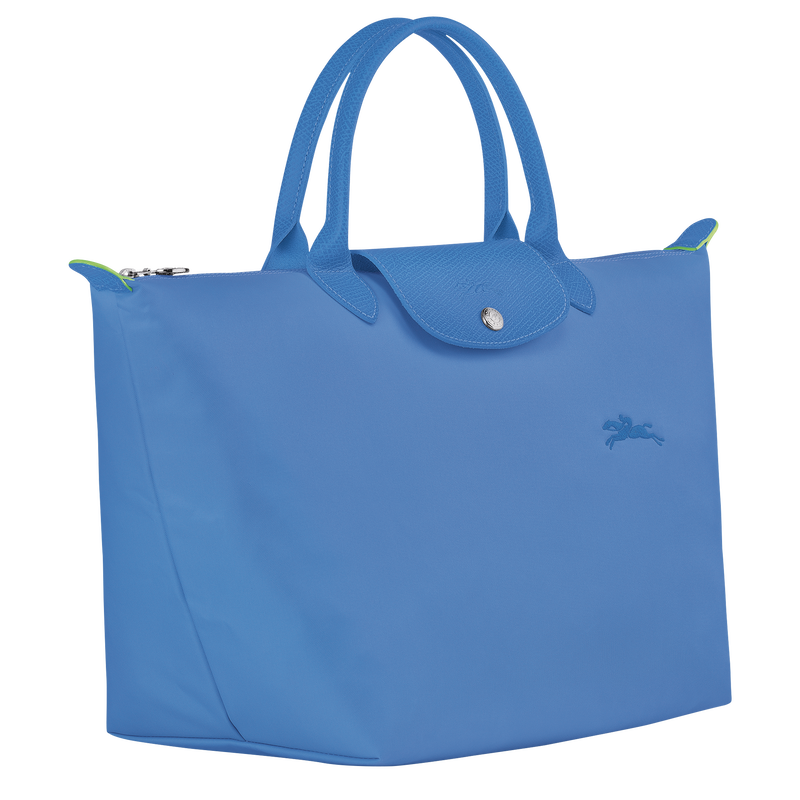 Le Pliage Green M Handbag , Cornflower - Recycled canvas  - View 3 of  5