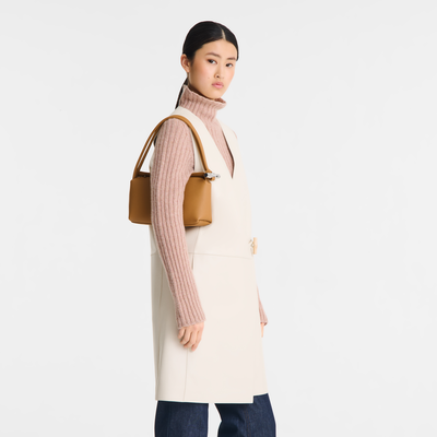 Le Roseau Shoulder bag , Walnut - Leather