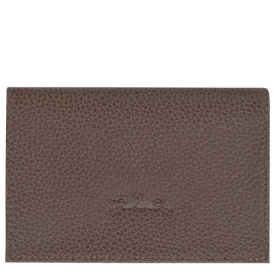 Le Foulonn&eacute; Card holder, Taupe