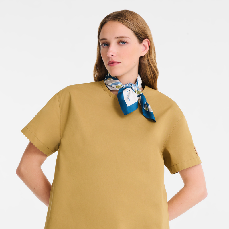 Rubans Longchamp Silk scarf 50 , Slate - Silk  - View 2 of  2