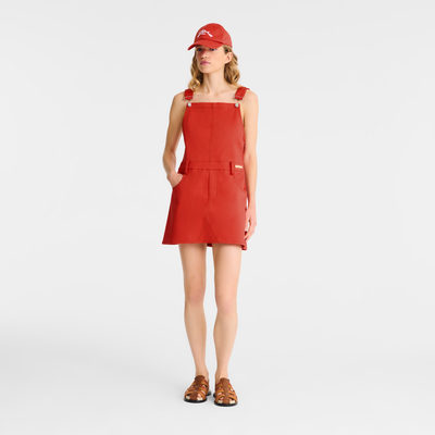 Dress , Tomato - Gabardine