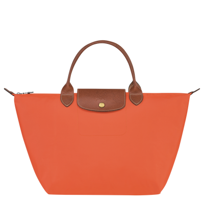 Le Pliage Original M Handbag , Orange - Recycled canvas