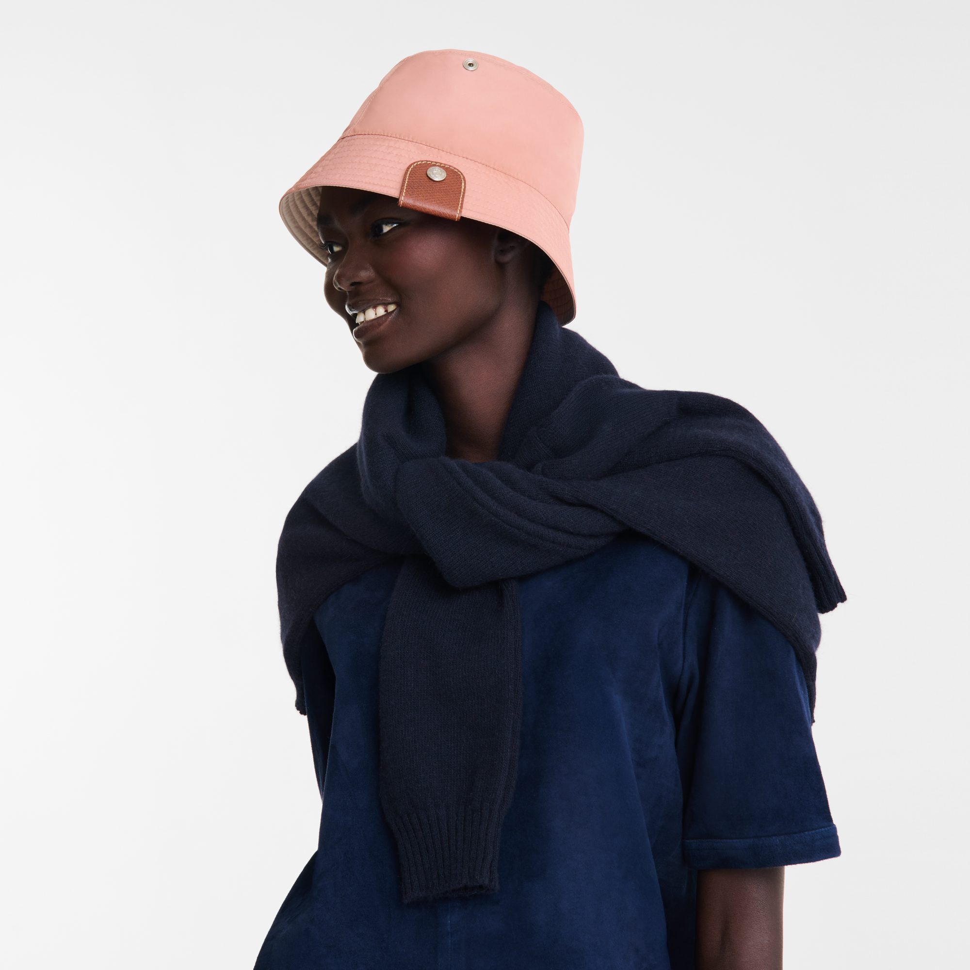 null Reversible bucket hat, Paper/Pink Tea