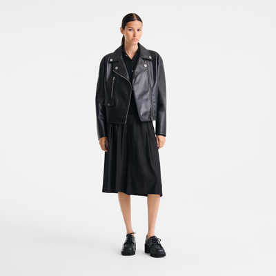 Jacket , Black - Leather
