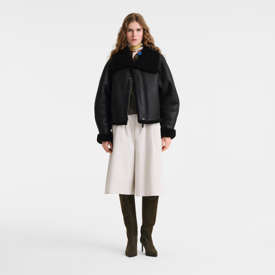 Jacket , Ebony - Leather
