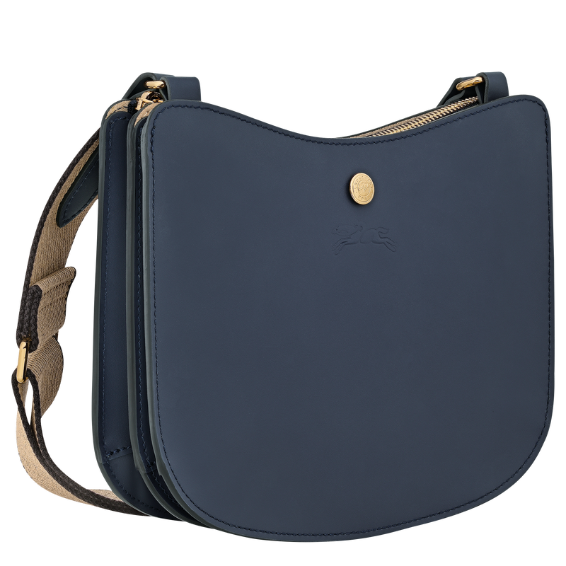 Épure Crossbody bag , Navy - Leather  - View 3 of  5