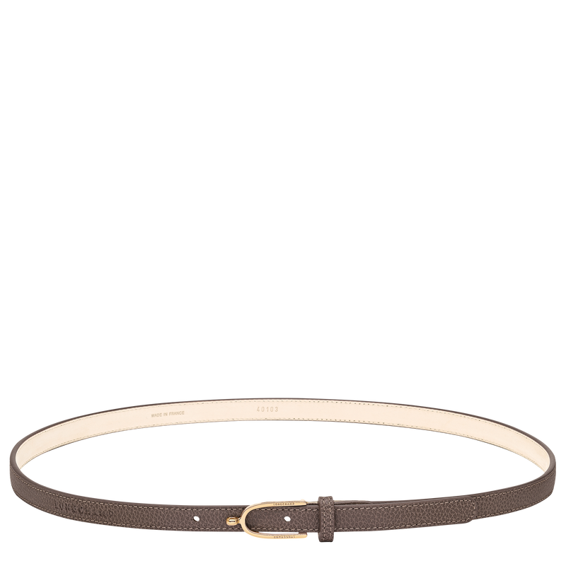 Le Foulonn&eacute; Ladies' belt , Taupe - Leather  - View 1 of  3