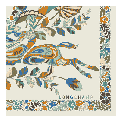 Forêt Longchamp Silk scarf 50, Paper
