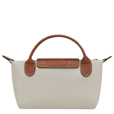 Le Pliage Original Pouch with handle, Pebble