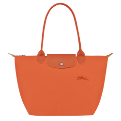 Le Pliage Green M Tote bag , Carot - Recycled canvas