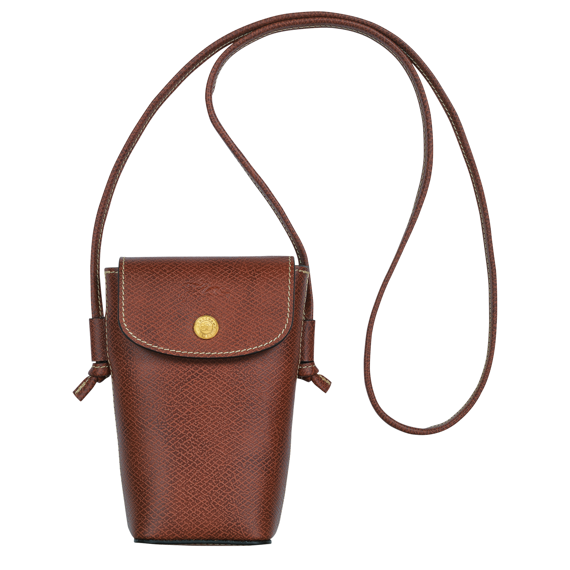 Phone case with leather lace, Brown - View 1 of 
        4 - zoom in Épure Phone case with leather lace, Brown