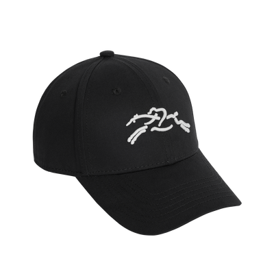 Solid cap , Black - Organic cotton