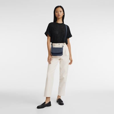 Le Foulonné Crossbody bag S, Navy