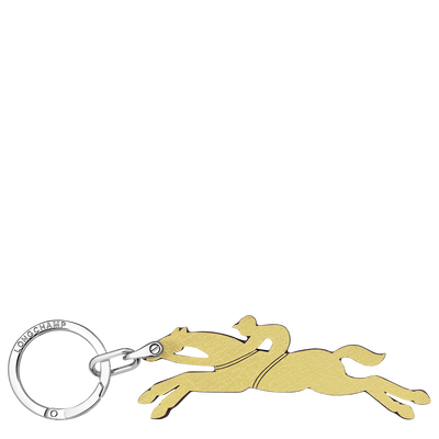 Le Pliage Original Key ring , Lime - Leather