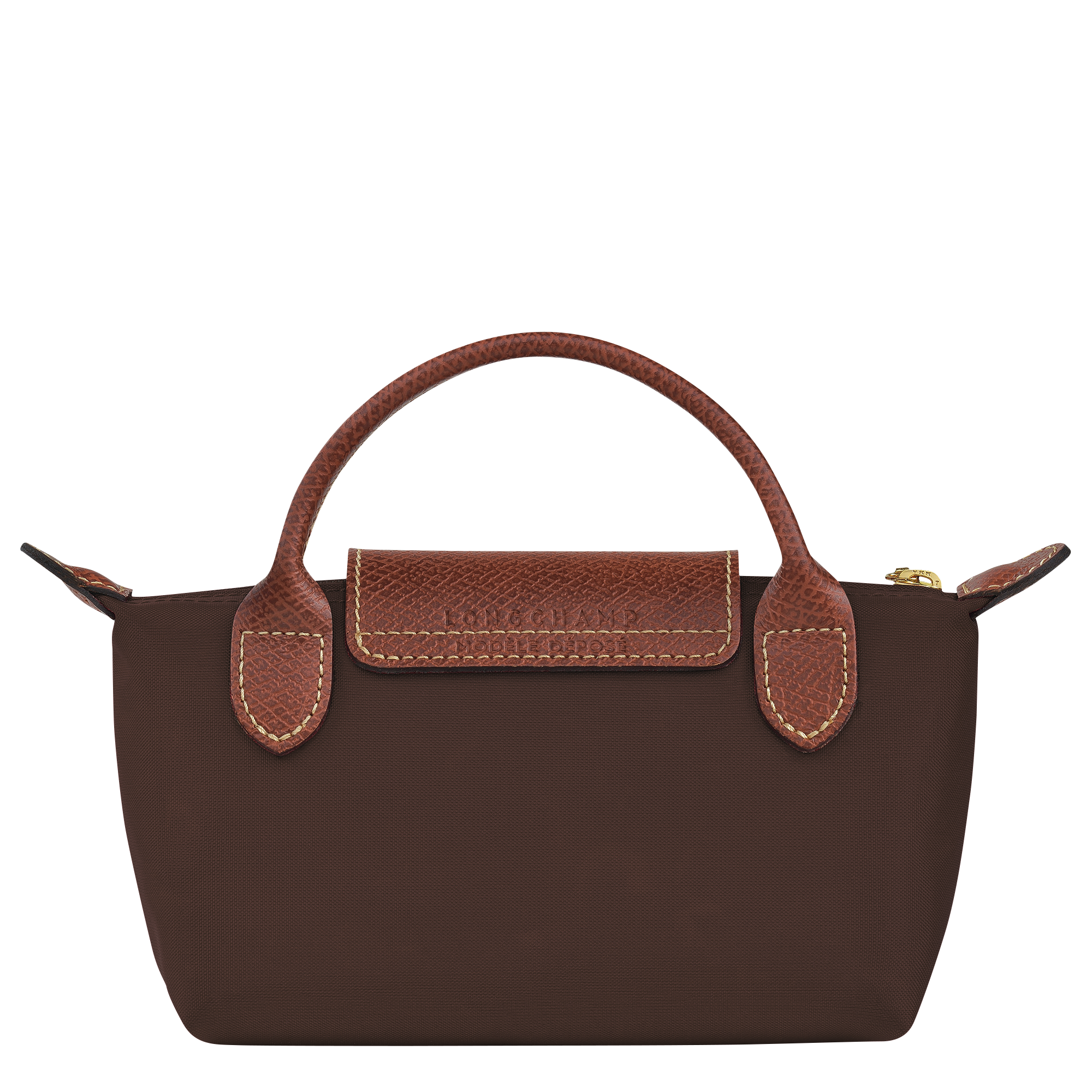 LONGCHAMP Le Pliage P81 Ebony ハンドバッグ Le Pliage Original Pouch with handle Ebony - Recycled canvas