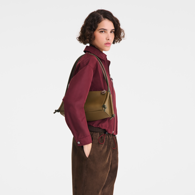 Le Pliage Xtra M Shoulder bag , Olive - Leather