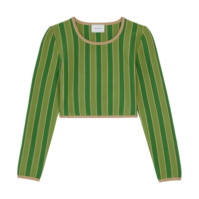 Top , Heritage Green - Fluid knit