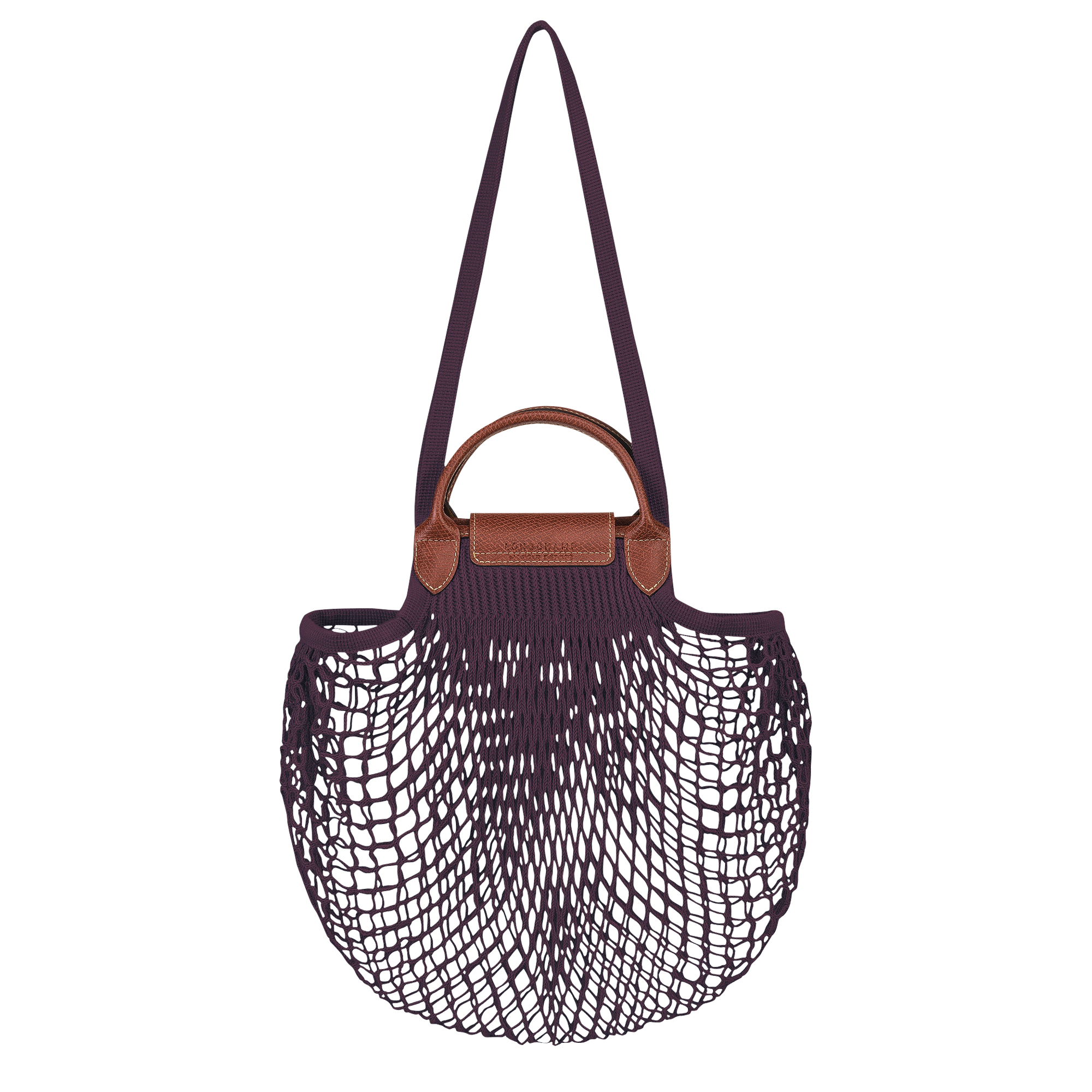 Mesh bag L, Eggplant - View 4 of 
        4 - zoom in Le Pliage Filet Mesh bag L, Eggplant