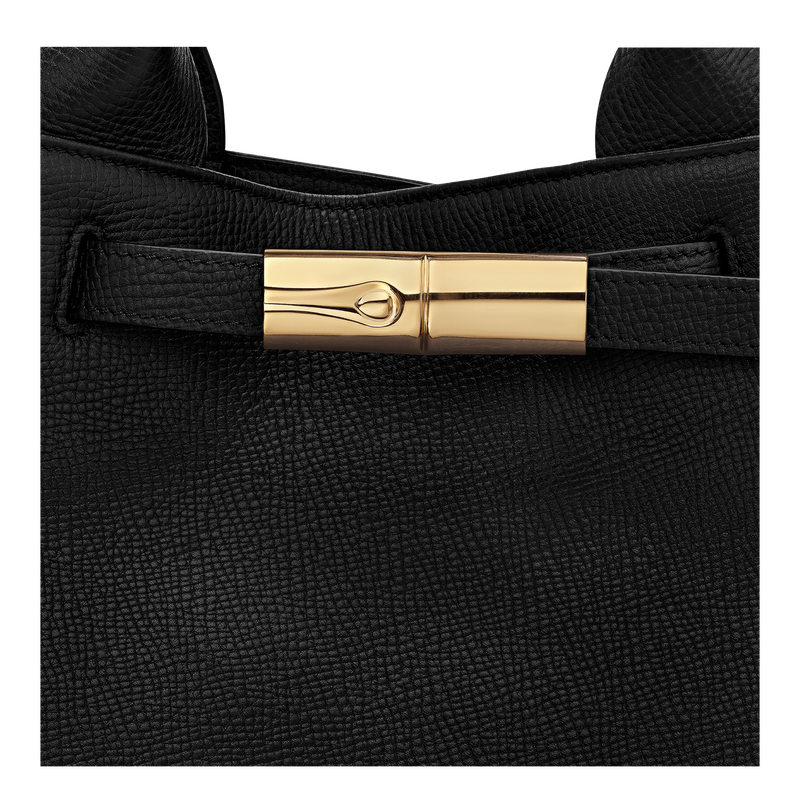 Le Smart L Tote bag , Black - Leather  - View 5 of  5