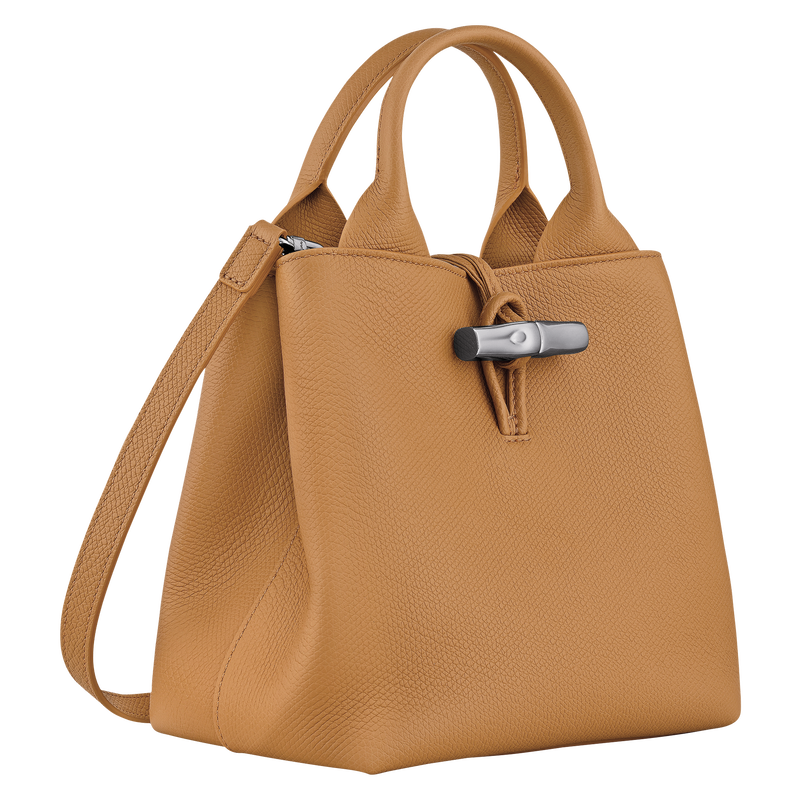 Le Roseau S Handbag , Walnut - Leather  - View 3 of  7