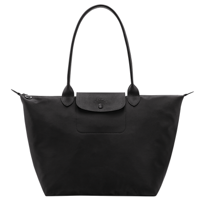 Le Pliage One L Tote bag , Black - Recycled canvas
