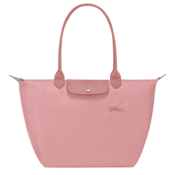 Le Pliage Green L Tote bag , Petal Pink - Recycled canvas