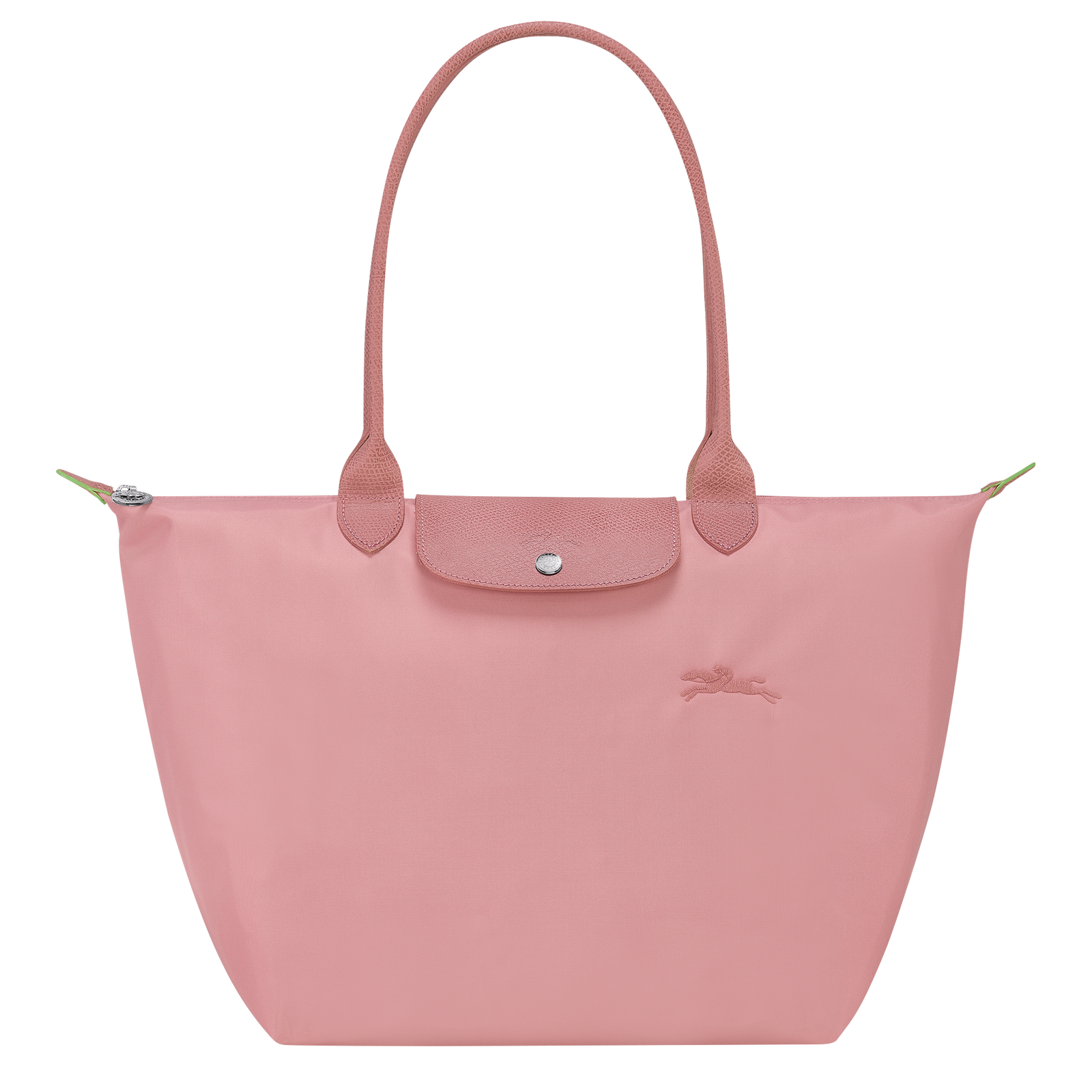 Le Pliage Green L Tote bag Petal Pink Recycled canvas Longchamp TH