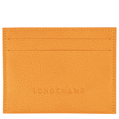 Le Foulonné Card holder , Apricot - Leather