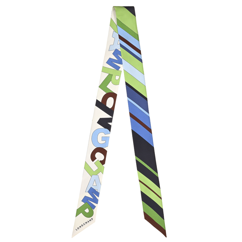 L'Arc-en-ciel Headband , Navy - Silk  - View 1 of  1