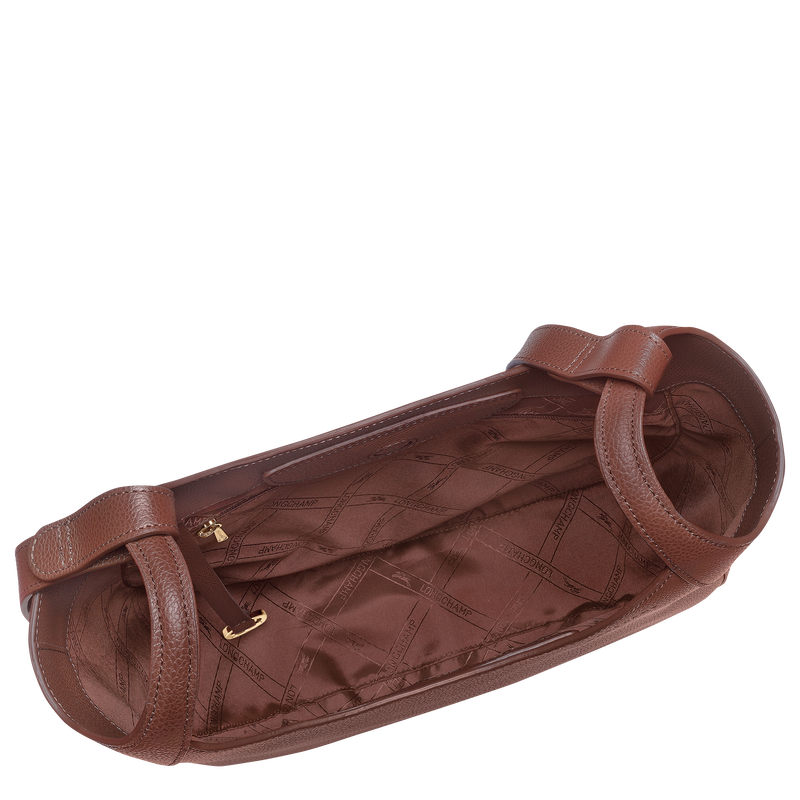 Le Foulonn&eacute; L Hobo bag , Coffee - Leather  - View 5 of  6